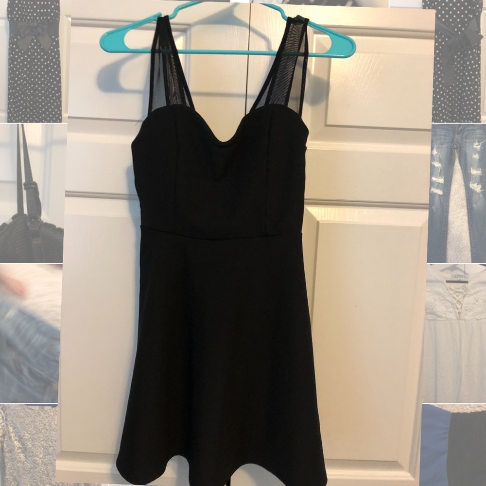 Forever 21 Black Midi Dress